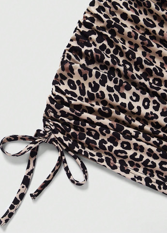 Бежева коктейльна сукня сукня-комбінація SHEIN леопардовий