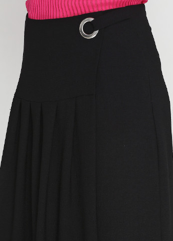 Черная кэжуал однотонная юбка Vila миди