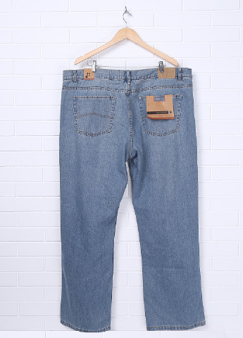 Голубые демисезонные прямые джинсы Emilio Corali