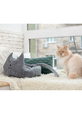 Лежак для животных Котэ с подушкой 15х38х38 см Digital Wool (213367502)