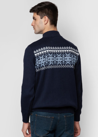 Синий демисезонный свитер Arber