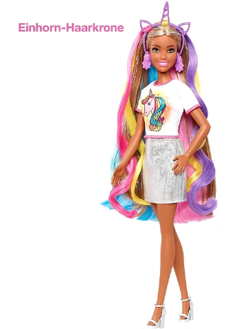 Кукла Barbie Fantasy Hair Doll, Brunette Барби Фантазийные образы Русалка и Единорог (GHN05) Mattel (255665412)