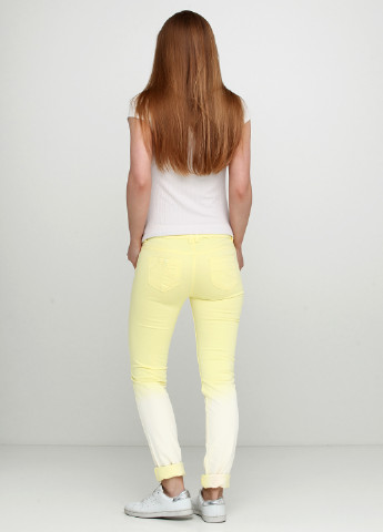 Желтые кэжуал демисезонные зауженные брюки Desigual