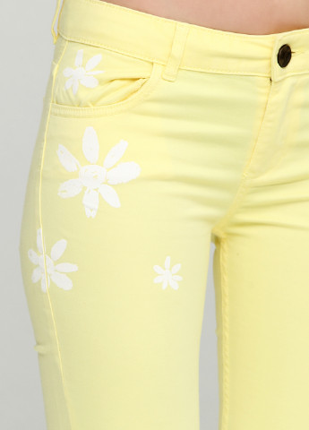 Желтые кэжуал демисезонные зауженные брюки Desigual