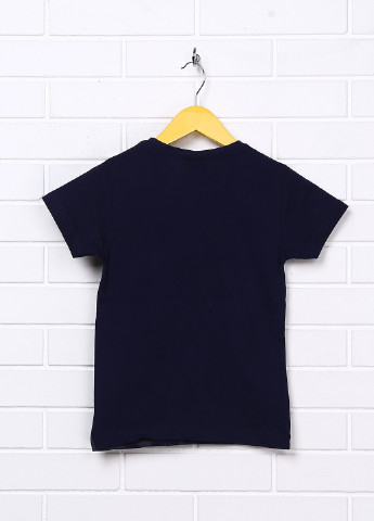 Темно-синяя летняя футболка с длинным рукавом Stoper