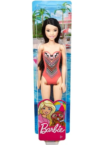 Лялька Barbie Doll Brunette Wearing Swimsuit Барбі в купальнику (GHW38) Mattel (255665668)