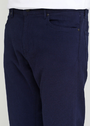 Синие кэжуал демисезонные прямые брюки Hugo Boss