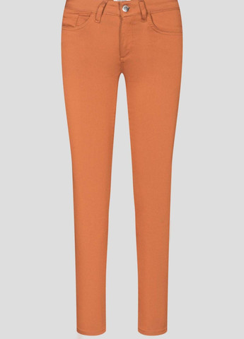 Светло-оранжевые кэжуал летние укороченные, зауженные брюки Orsay