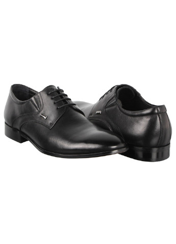 Черные мужские классические туфли 198127, черный, 45, 2999860535532 Cosottinni на шнурках