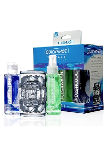 Мастурбатор Quickshot Vantage Value Pack: смазка и чистящее средство Fleshlight (254734484)