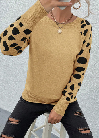 Горчичный демисезонный джемпер джемпер SHEIN