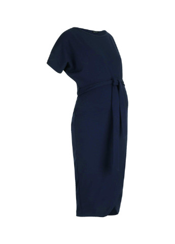 Темно-синее кэжуал платье для беременных Boohoo однотонное