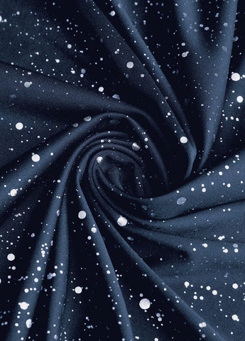 Темно-синя вечірня сукня SHEIN з візерунком "перець з сіллю"