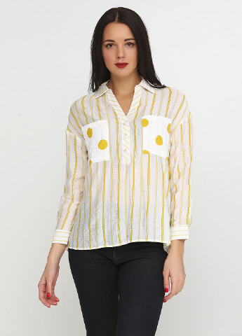 Желтая демисезонная блуза Exquiss Paris