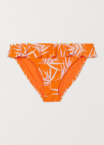 Оранжевые купальные трусики-плавки с рисунком H&M
