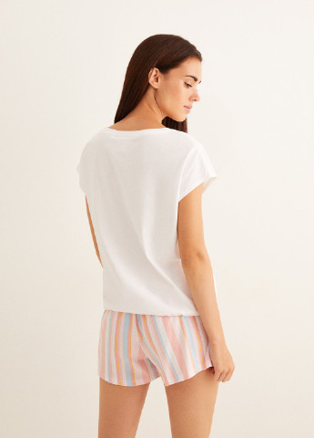Белая всесезон пижама (футболка, шорты) футболка + шорты Women'secret