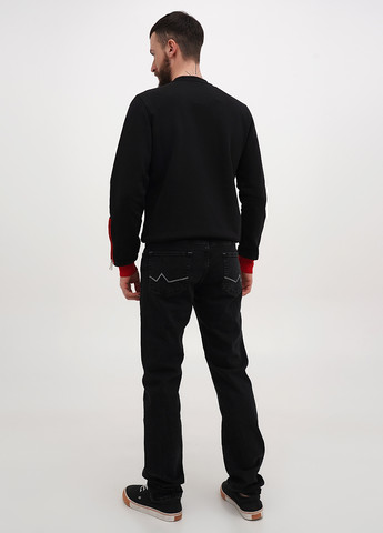 Черные демисезонные прямые джинсы Alberto