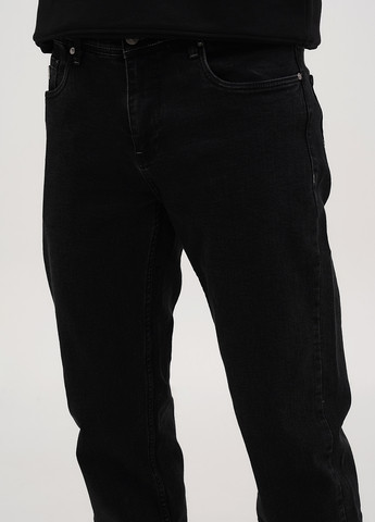 Черные демисезонные прямые джинсы Alberto