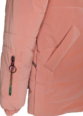 Пудровая демисезонная куртка No Brand Змейка Ж