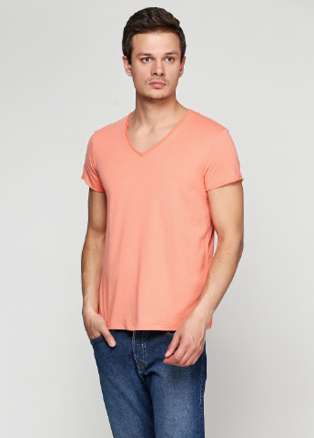 Персиковая футболка Tom Tailor