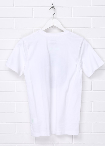 Белая летняя футболка с коротким рукавом Converse