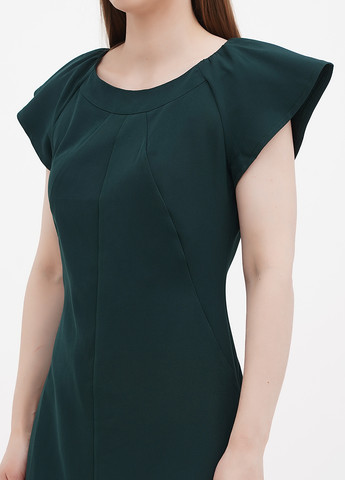 Темно-зелена кежуал сукня футляр Victoria Loks однотонна