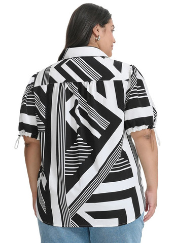 Чёрно-белую блузка Karl Lagerfeld