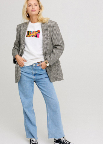 Білий світшот жіночій basic /no flis/ YAPPI (254658757)