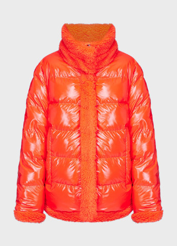 Оранжевая зимняя куртка двусторонняя Replay