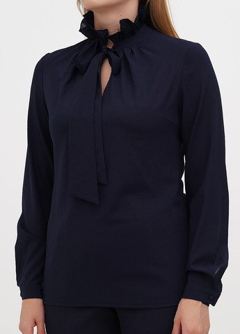 Темно-синяя летняя блуза Maurini