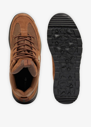 Коричневые осенние ботинки Lacoste