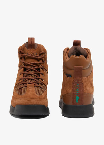 Коричневые осенние ботинки Lacoste