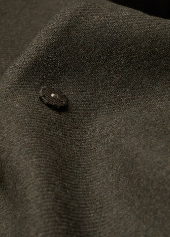 Оливковое (хаки) демисезонное Пальто шерсть бленд H&M