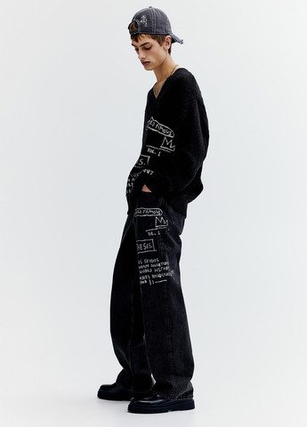 Черный демисезонный пуловер пуловер H&M