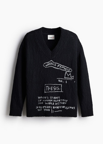 Черный демисезонный пуловер пуловер H&M