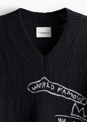 Черный демисезонный пуловер пуловер H&M