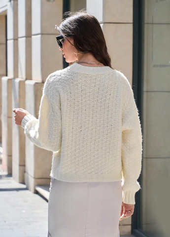 Молочный демисезонный джемпер джемпер SHEIN