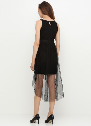 Чорна коктейльна сукня, сукня кльош Vero Moda однотонна