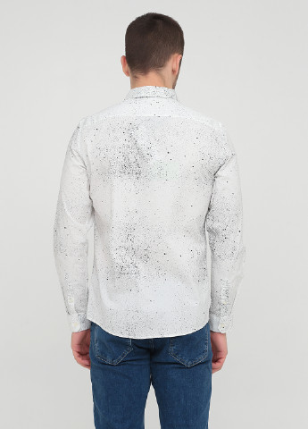 Светло-серая кэжуал рубашка с абстрактным узором Jack & Jones