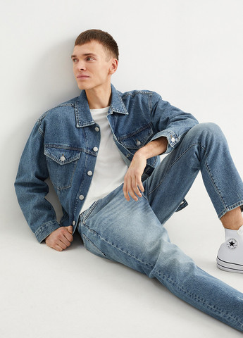 Синя демісезонна куртка C&A