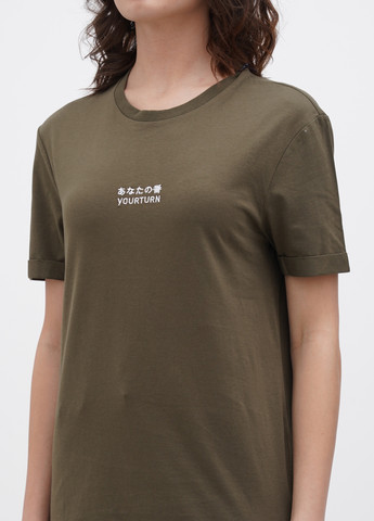 Хаки (оливковая) летняя футболка Yourturn
