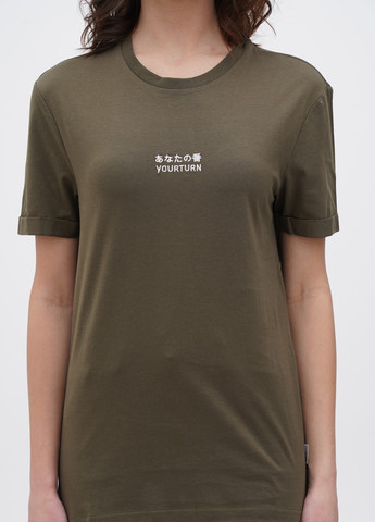 Хаки (оливковая) летняя футболка Yourturn