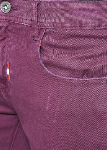 Бордовые демисезонные джинсы Marville