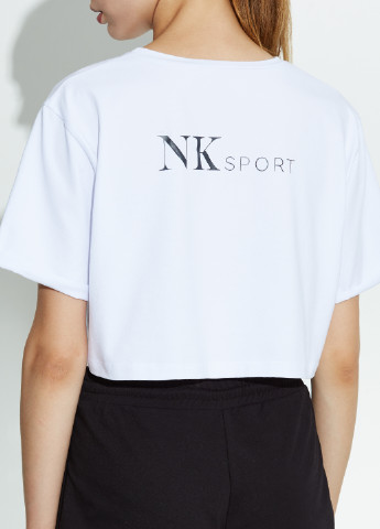 Белая всесезон футболка NKsport