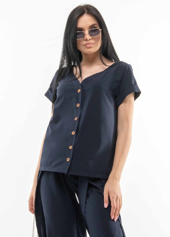 Синяя блуза бэтти бл 01 темно синий Ри Мари