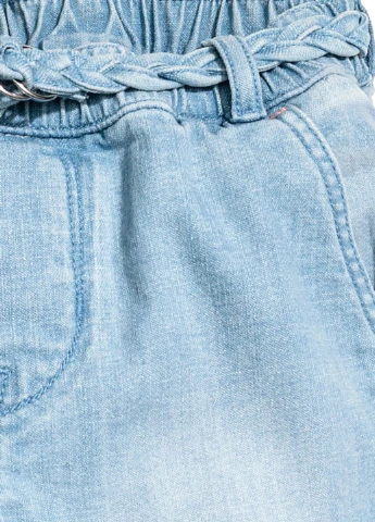 Голубые демисезонные со средней талией джинсы H&M