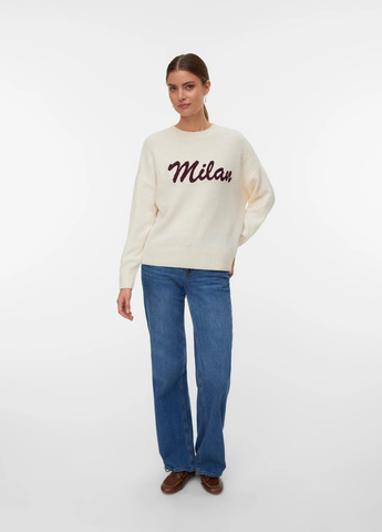 Молочный демисезонный джемпер джемпер Vero Moda