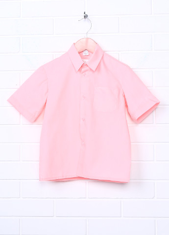 Розовая кэжуал рубашка Ласточка с коротким рукавом