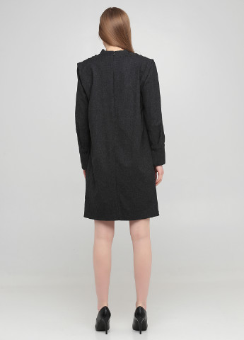 Темно-сіра кежуал сукня Massimo Dutti меланжева