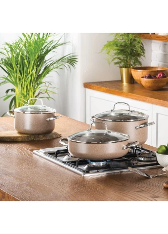 Каструля Browni 24*11,3см 4,7л кругла, з кришкою Korkmaz (255274193)